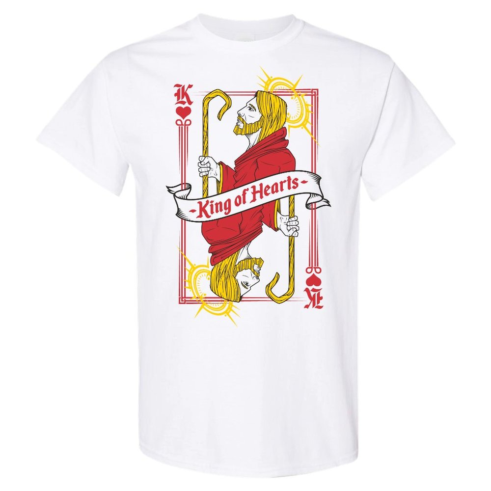 Jesus Christ is King of Hearts Bible Shirt